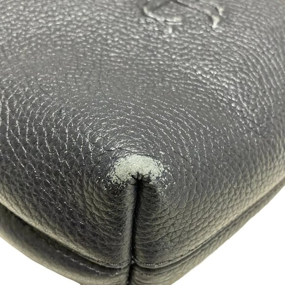 COACH Embossed Horse and Carriage Charly Crossbody 33521 Dark Navy Leather - Picture 5 of 10